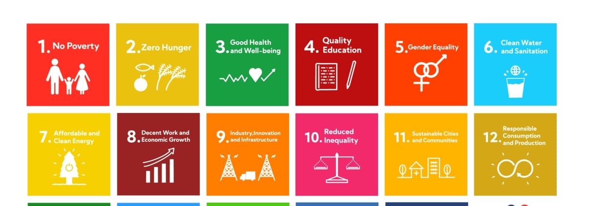 SDGs 17 goals icon set
