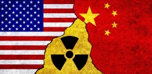 United States of America and China Nuclear deal, threat, agreement, tensions concept